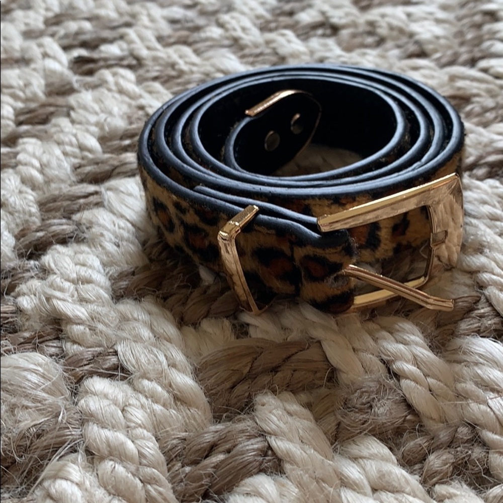 Zara cheetah print belt